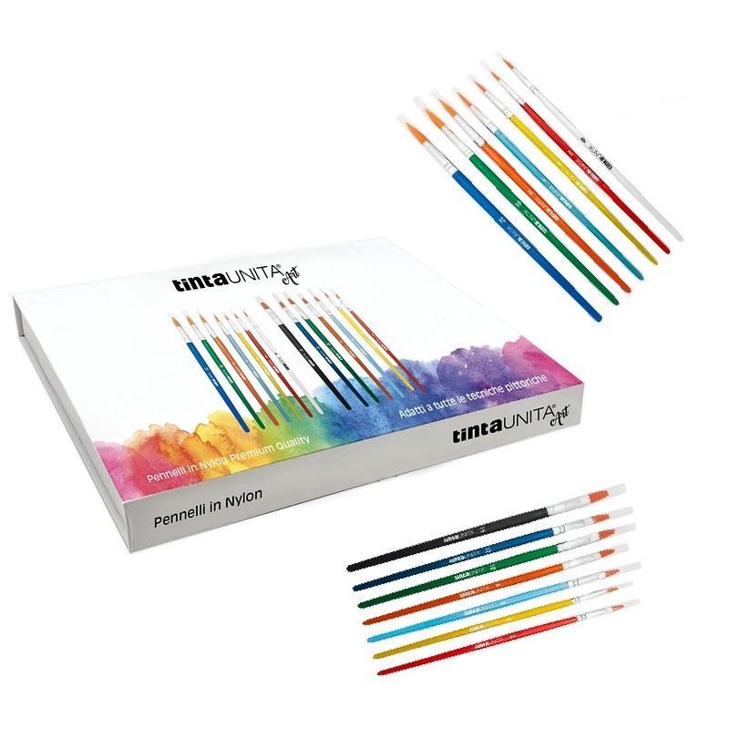 tinta unita tinta unita assortimento 84 pennelli tondo/piatto - foto 1