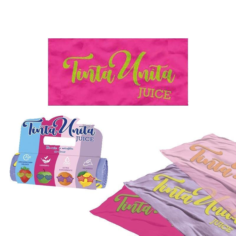 tinta unita tinta unita juice telo mare pack regalo 80x130 - foto 1