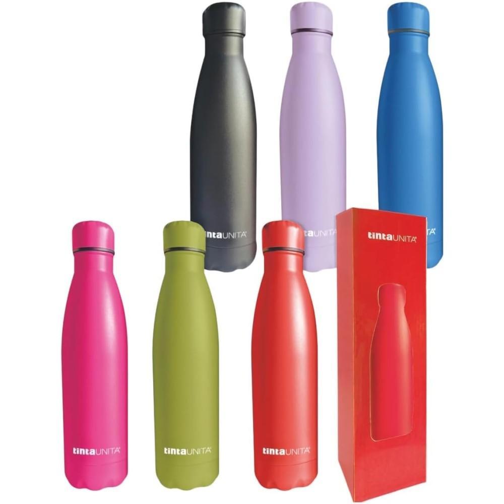 tinta unita tinta unita borraccia soft touch 500 ml tappo a vite in colori assortiti - foto 1