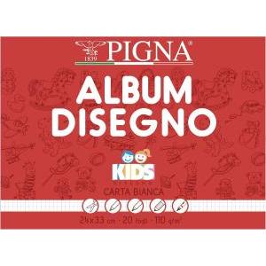 Album da disegno kids quadretti 1cm 24x33cm 20fg 110gr