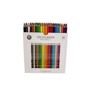 Tinta unita pastelli da 24 colori mina 4.2 mm